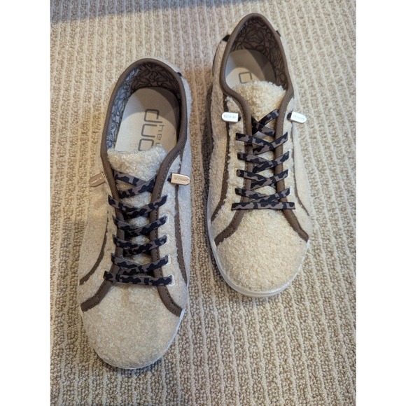 Hey dude! Other - hey dude Women's Sneakers Cream Fuzzy Lace Up Casual Comfort Shoes
